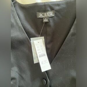 JCREW button front puff sleeve mini dress